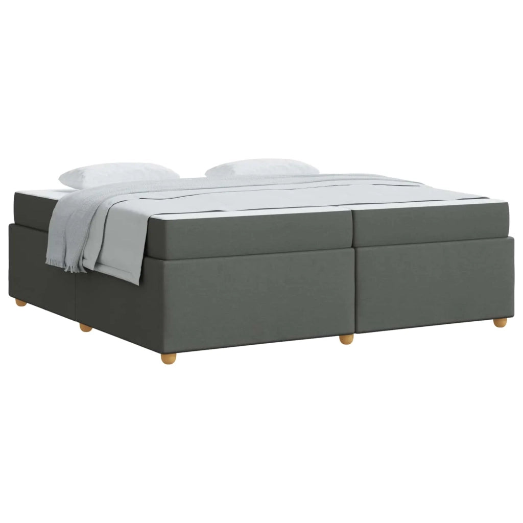 Struttura del letto Grigio scuro 200 x 200 cm Tessuto 3399378