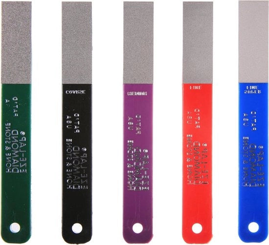 Set di diamanti colorato SF/F/M/C/XC in cassetta da 5 pezzi