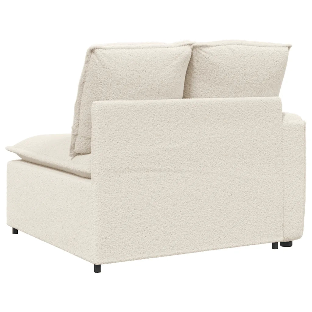 Divano da Giardino-Modulo Terminale Bracciolo Divano Modulare con Cuscini 100 cm 955665