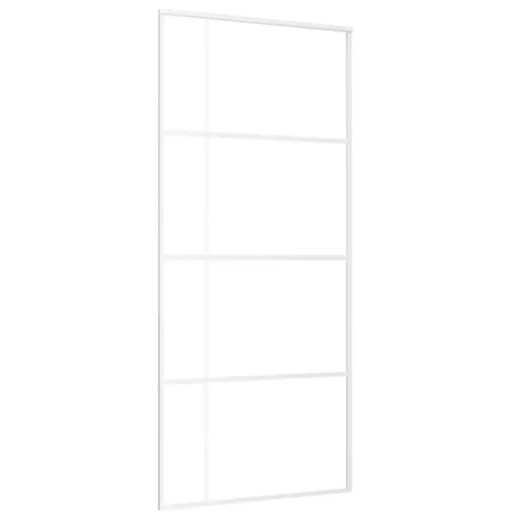 Porta Scorrevole in Vetro ESG e Alluminio 90x205 cm Biancacod mxl 119024