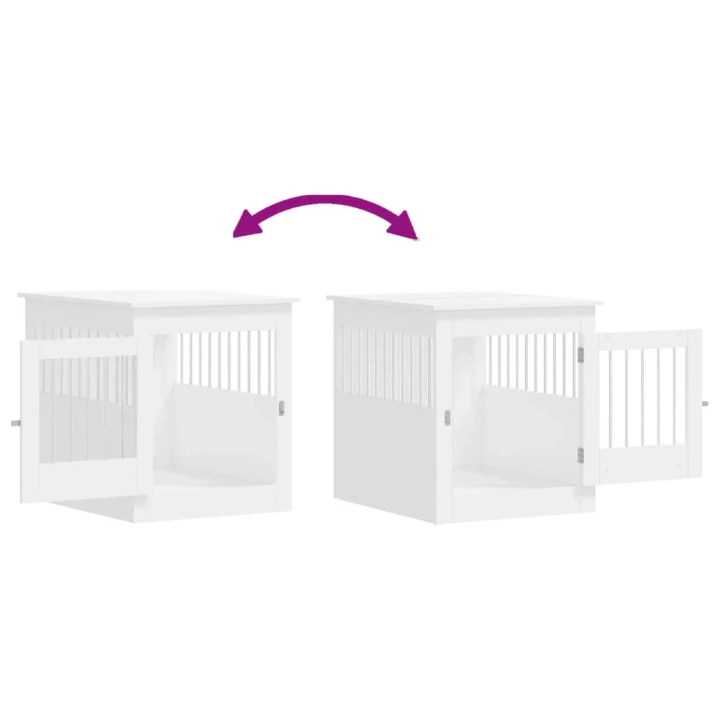 Mobile per trasportino per cani 64,5 x 80 x 71 cm in legno ingegnerizzato bianco 02_0043367
