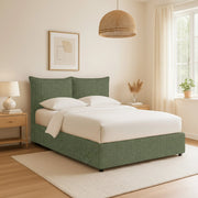 Newquay, Letto Singolo Sfoderabile Made in Italy, Verde