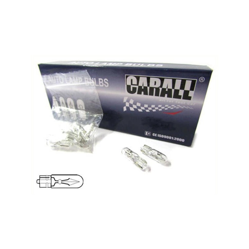 10 Lampade Alogene T5 W1,2W 24V W2X4.6D per Cruscotto Spie Veicoli Industriali