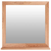 Specchio da Parete-Specchio a muro 55x55 cm in Legno Massello di Noce