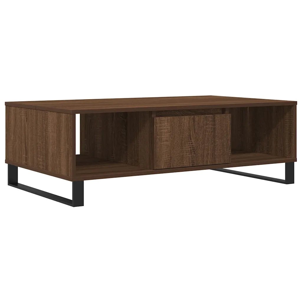 Tavolino Salotto Rovere Marrone 104x60x35 cm Legno Multistrato 827099