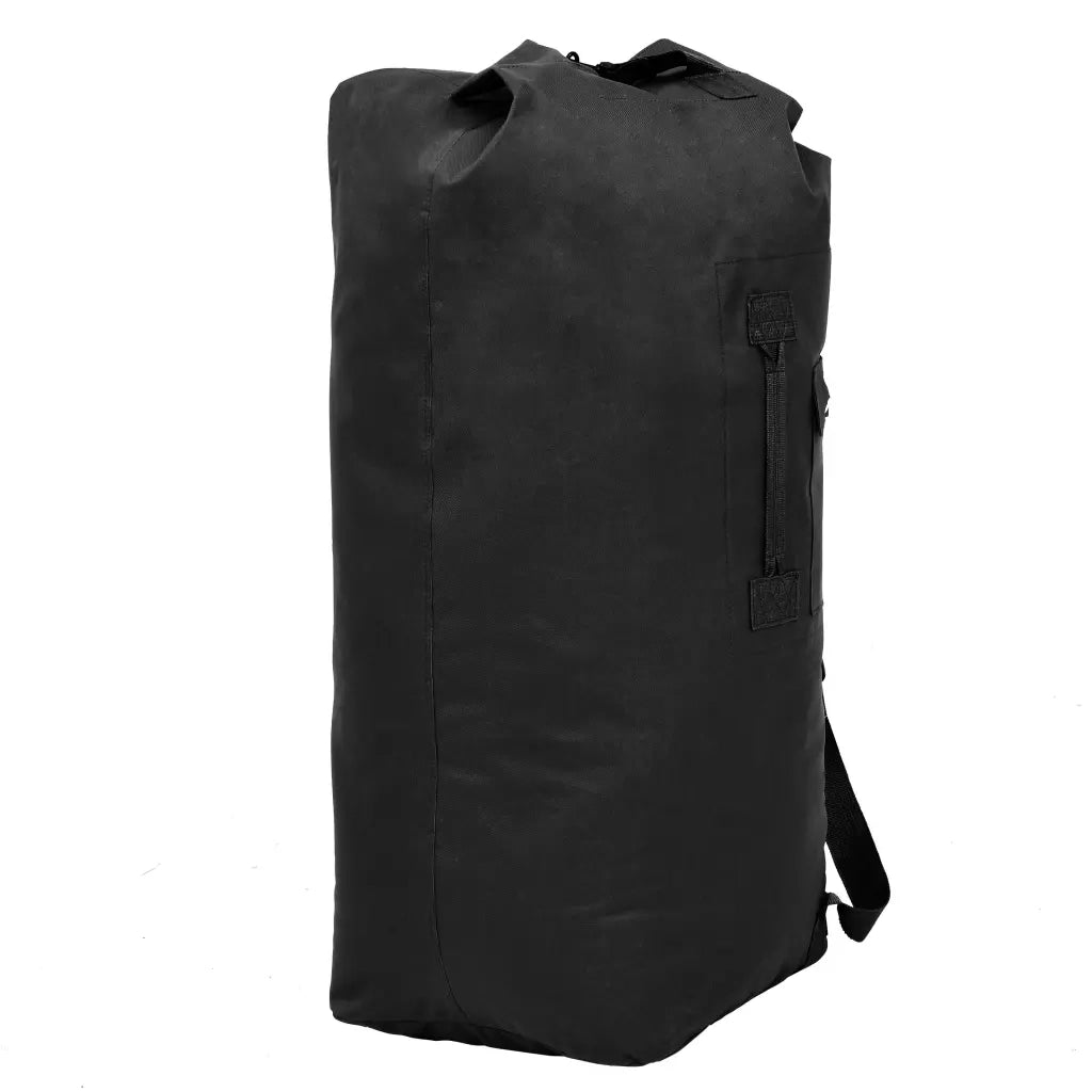 Borsone da Viaggio in Stile Militare 85 L Nero 91387