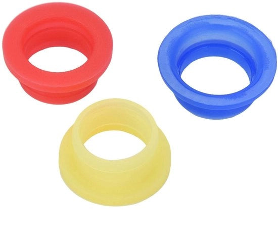 Pacco di scarico in silicone - Adatto per auto RC 1/8 HSP - Duraturo - Resistente alle alte temperature - Incluso 3 pezzi - Pacco in silicone