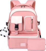 Borsa da Spalla per Studentesse e Donne con Tasca per Laptop 16 Pollici, Impermeabile e Inclusa Borsa Cosmetici con USB