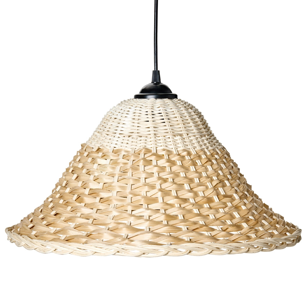 Lampada a sospensione Paralume in bambù naturale e rattan Lampada a sospensione in stile boho intrecciata a mano Illuminazione