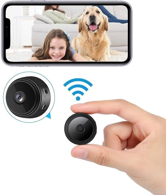 Camera di Sicurezza Nascosta - 1080P Full HD+WiFi - 1 Unita - Per Casa e Ufficio+Nero