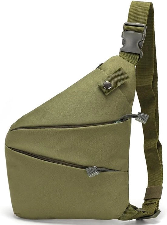 Borsa a Sella con Cinturino - Zaino Militare per Esterno - 1 pezzo - Verde