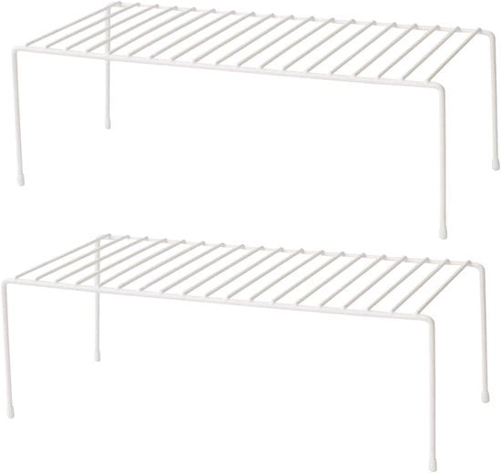 Organizzatore per armadi cucina - ripiano di archiviazione - 2 pezzi