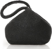 Borsa a Mano per Donna con Strass e Decorazioni per Festa di Sera e Gala