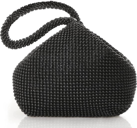 Borsa a Mano per Donna con Strass e Decorazioni per Festa di Sera e Gala