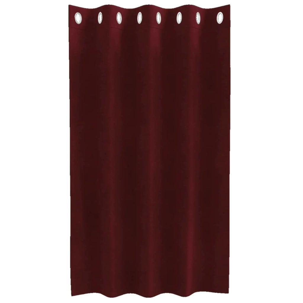 Tende oscuranti 2 pcs Rosso Vino 140 x 140 cm Velluto 4107298
