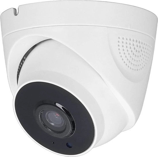 Camera di Sorveglianza WiFi 1080P a 360 gradi con Sensore 2MP, Trasmissione Automatica e Visione Notturna