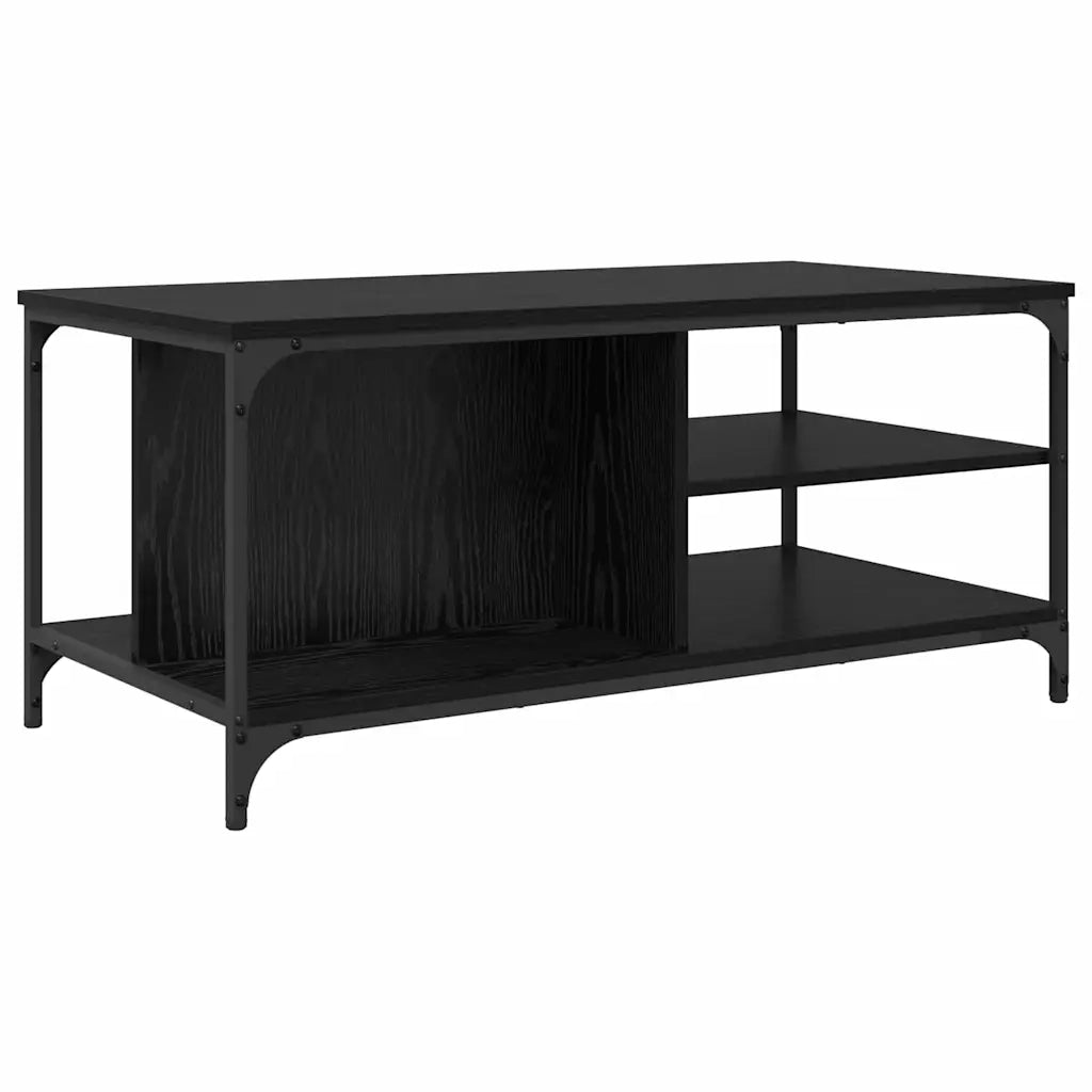 Tavolino da salotto Rovere Nero 100 x 50 x 45 cm