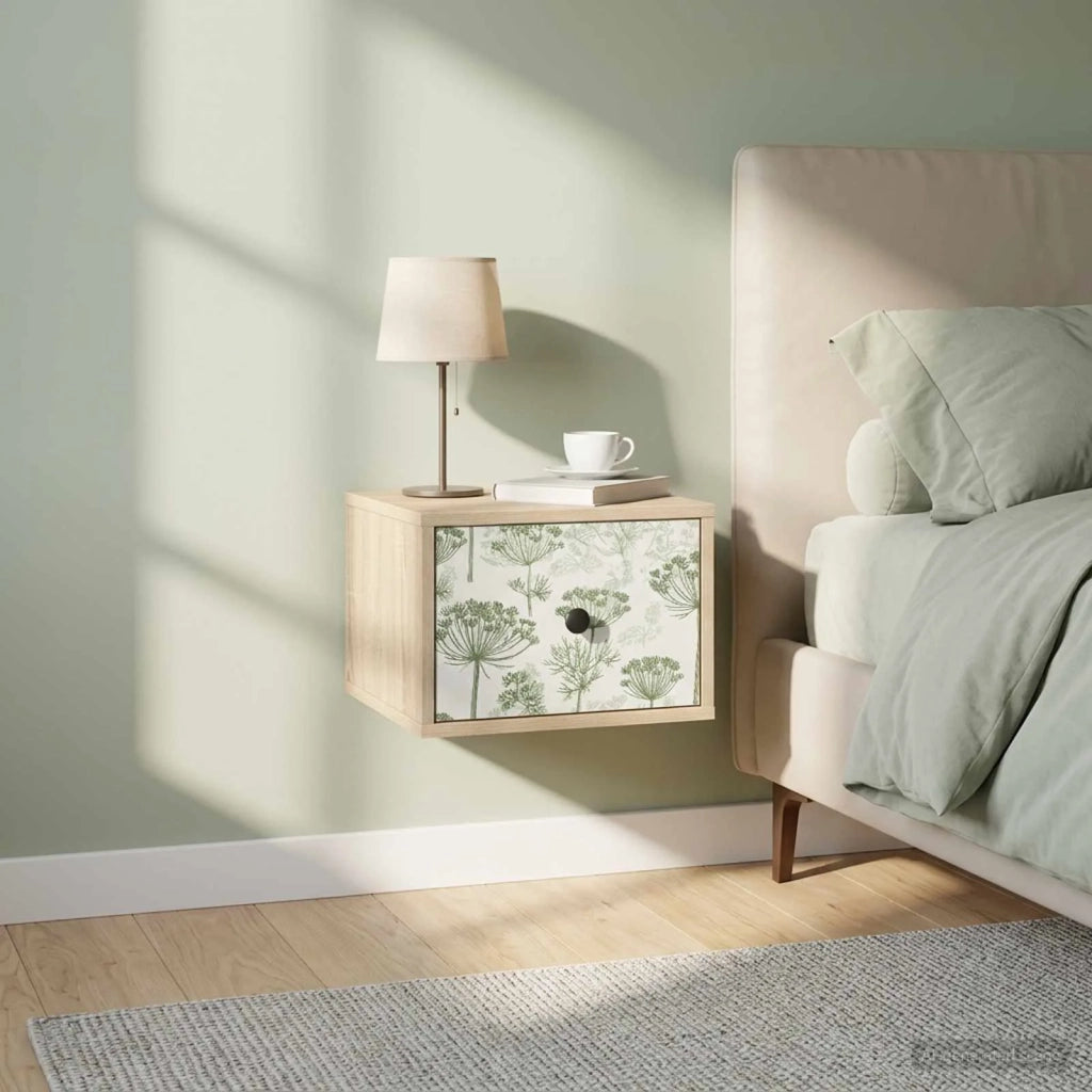 Mobiletto da comodino a parete GOTHA 2 pz Rovere Sonoma 8007506