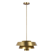 Lampada a sospensione Brisbin ottone ossidato Feiss E27
