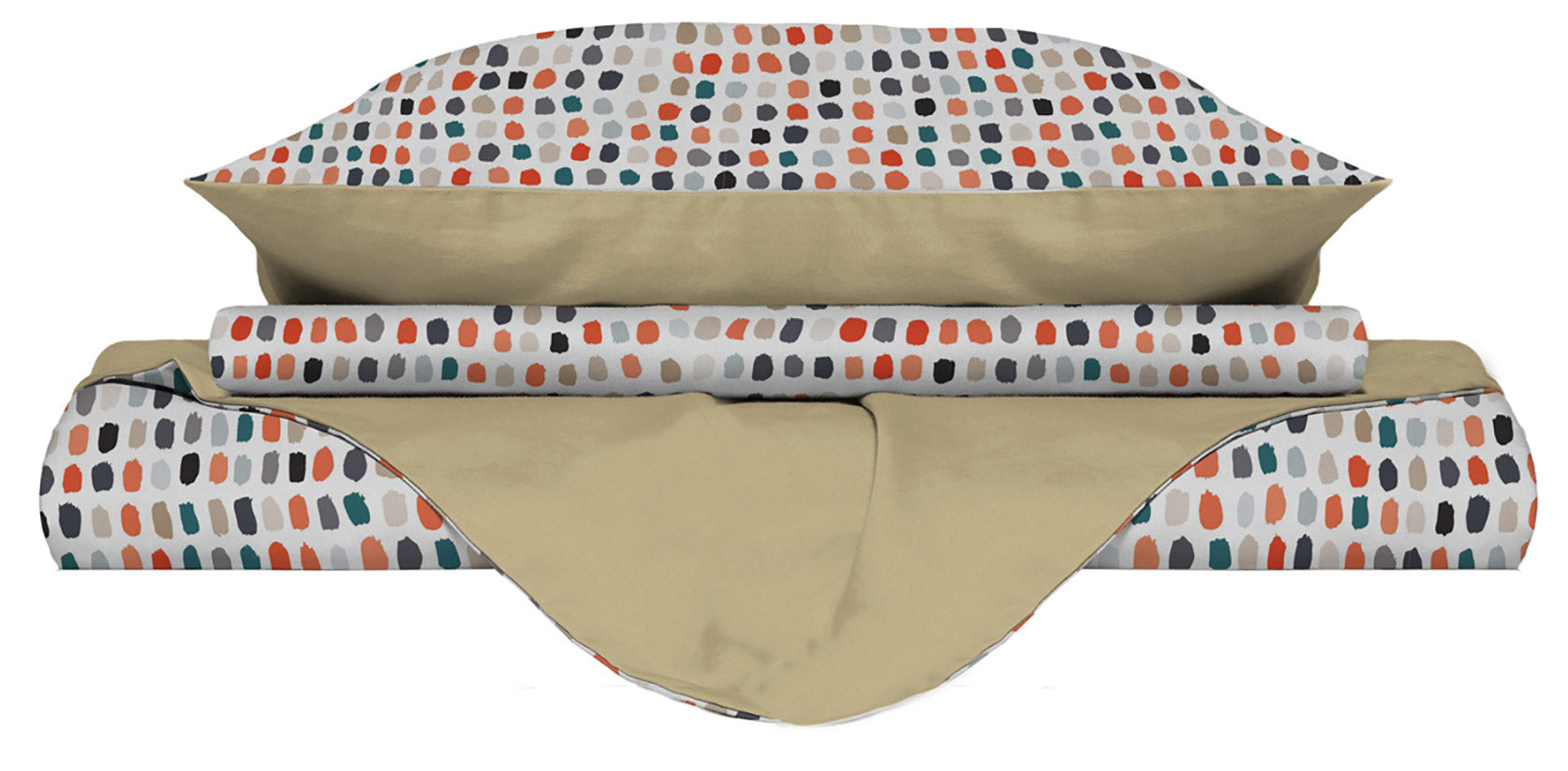 Copripiumino Singolo Double Face con Federe Stampato Sketch