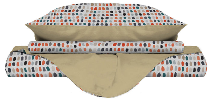 Copripiumino Singolo Double Face con Federe Stampato Sketch