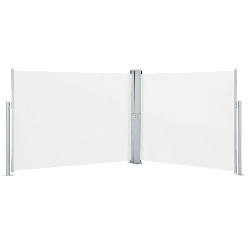 Tenda Laterale retrattile-Tenda parasole per balcone Crema 140x1000 cm