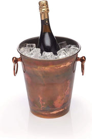 Ijsemmer in acciaio inossidabile per vino e champagne 24 x 205 x 23 cm (95 "x 8" x 9") - Finestra in rame - Ijsemmer per vino e champagne