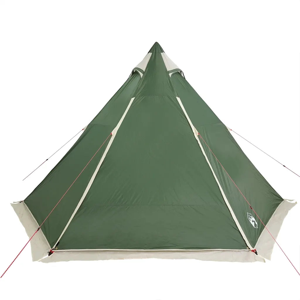 vidaXL Tenda Familiare Tipi per 6 Persone Verde Impermeabile