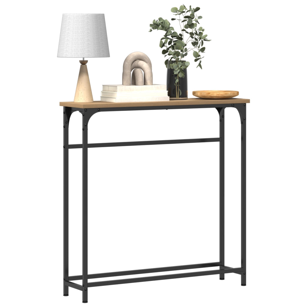 Tavolo consolle Rovere artigianale 75 x 19,5 x 75 cm 863504