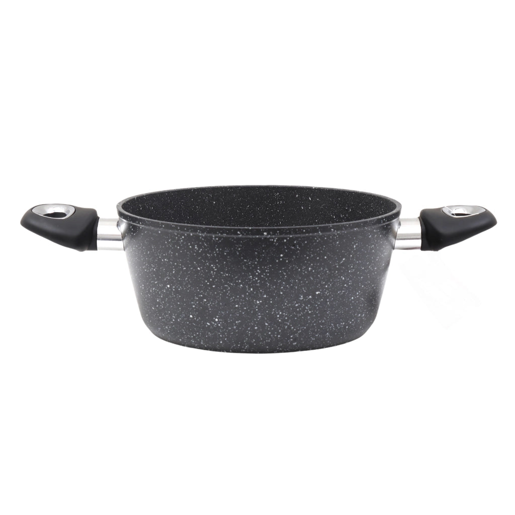 MAURY’S MAXISTONE TITANIUM CASSERUOLA 18 CM ANTIADERENTE IN ALLUMINIO RINFORZATO