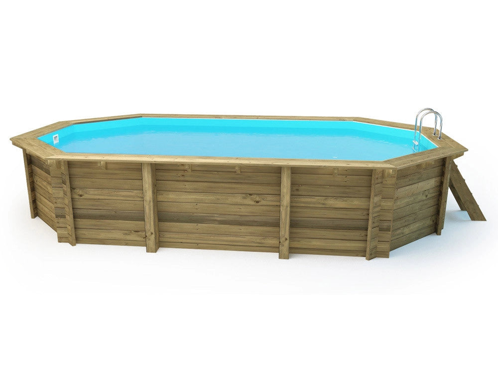 Piscina in legno "Brazilia 145" 5,86 x 3,86 x 1,44 m