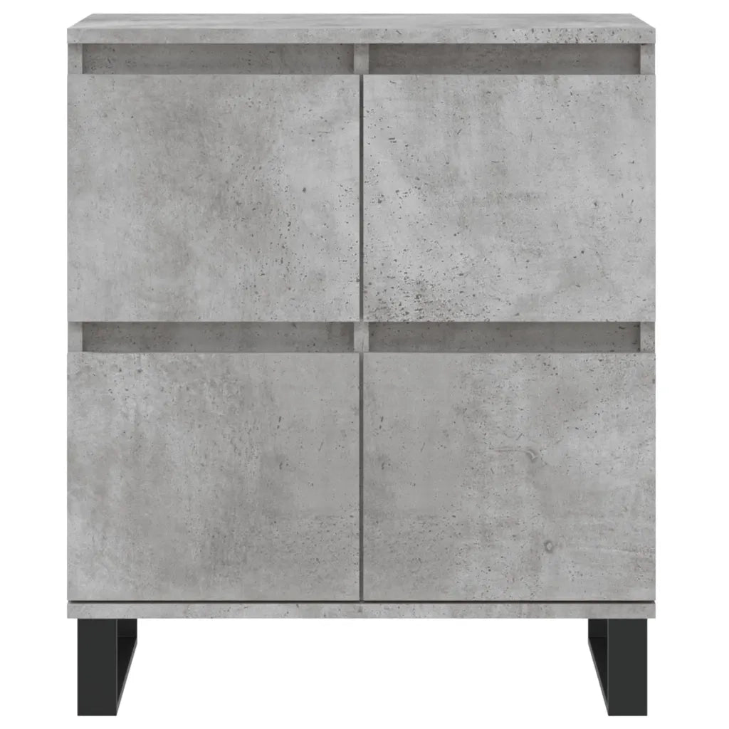 Credenze 3 pz | Madia | Buffet da pranzo | Armadio da pranzo Grigio Cemento in Legno Multistrato