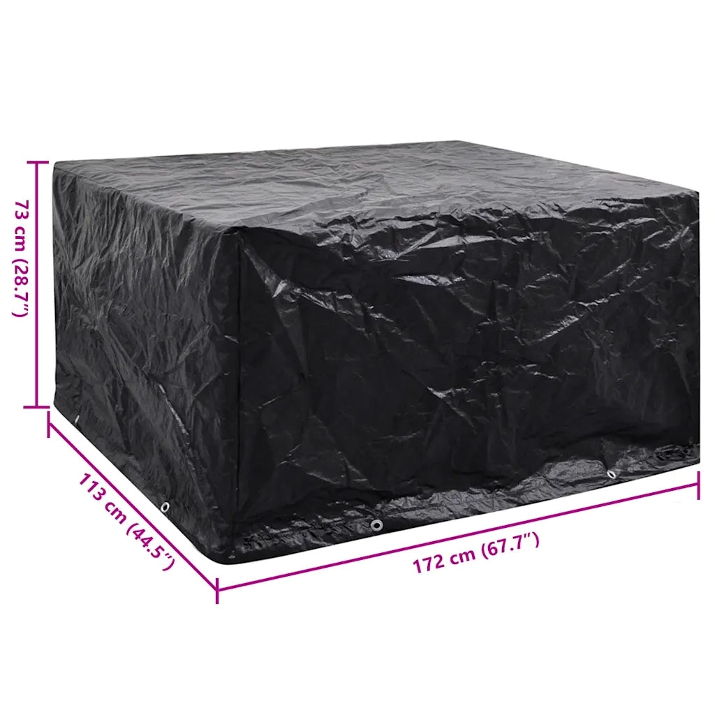 Copertura per Mobili da Giardino con 8 Occhielli 172x113x73 cm