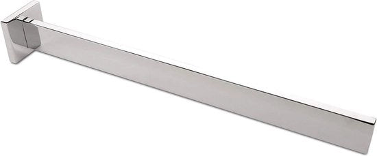 Supporto asciugamano in alluminio cromato - 2 pezzi - 325 mm di lunghezza - inclusa attrezzatura di fissaggio - fissaggio a parete