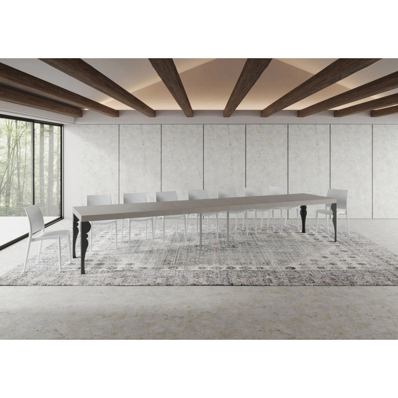 Tavolo allungabile 200/460x90 cm Paxon Premium telaio Antracite - Cashmere