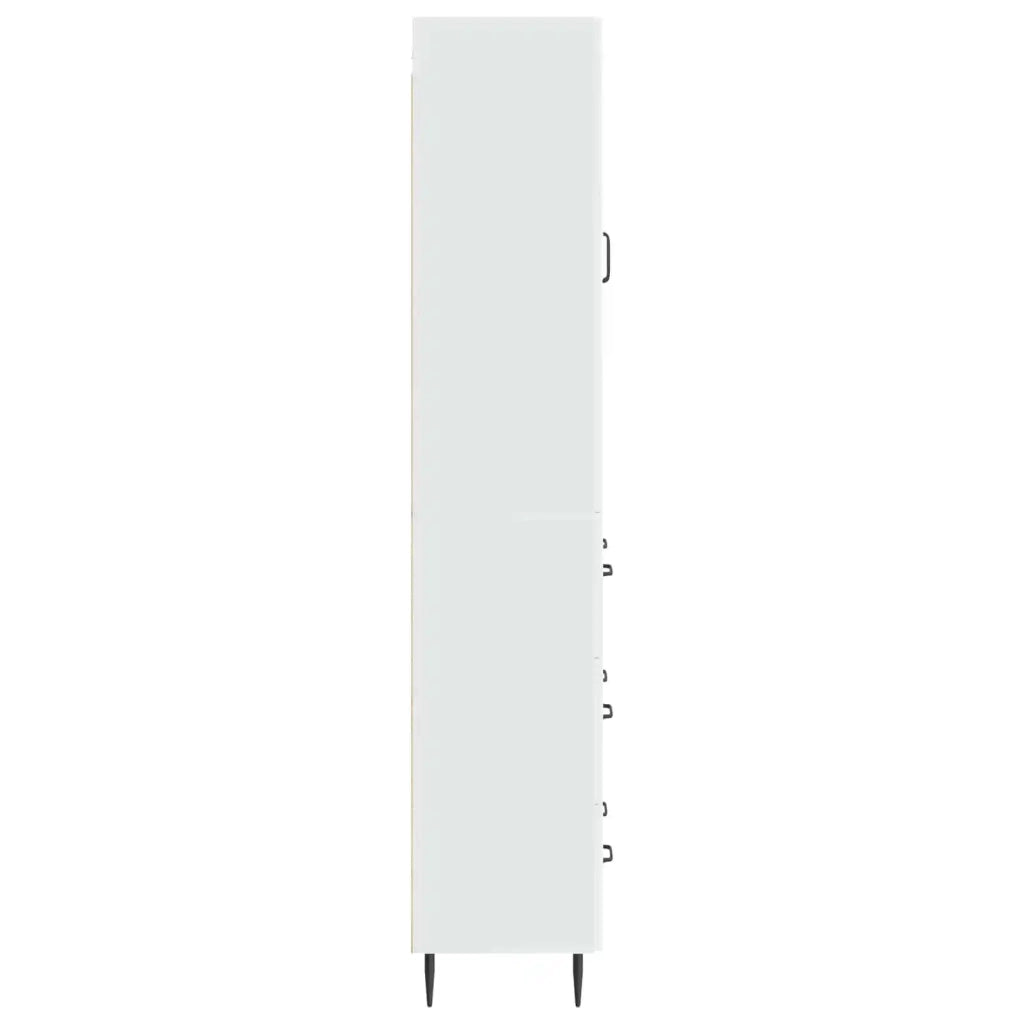Set di armadi 2 pcs Bianco Lucido 66 x 34,5 x 90 cm