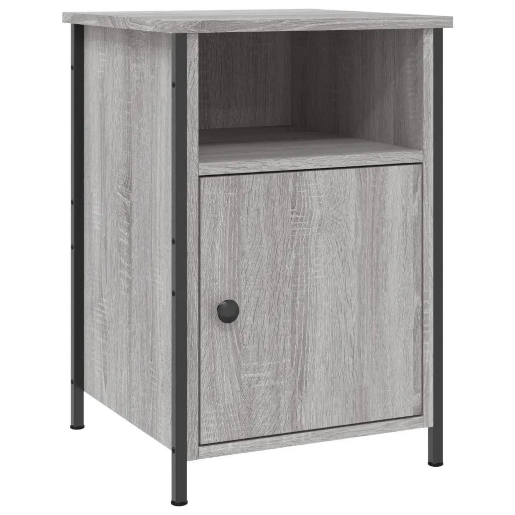 Set di 2 Comodini | Armadio da Notte | Mobiletto da notte Grigio Sonoma 40x42x60 cm in Legno Multistrato