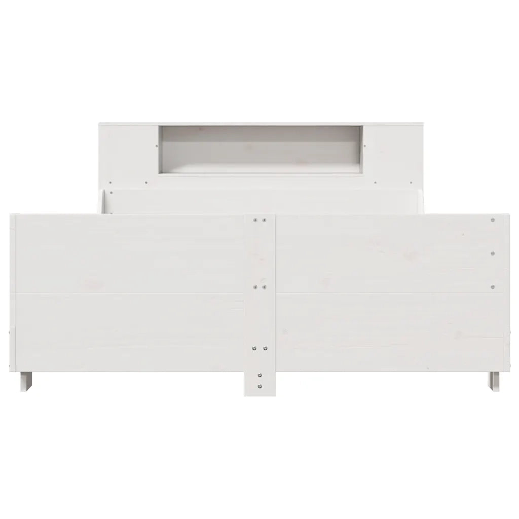 Giroletto senza Materasso Bianco 150x200 cm Legno Massello Pino