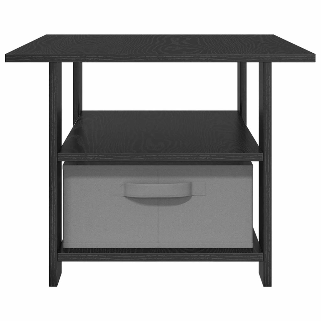 Tavolino da salotto con cassetto Rovere Nero 77 x 55 x 42 cm 8000413