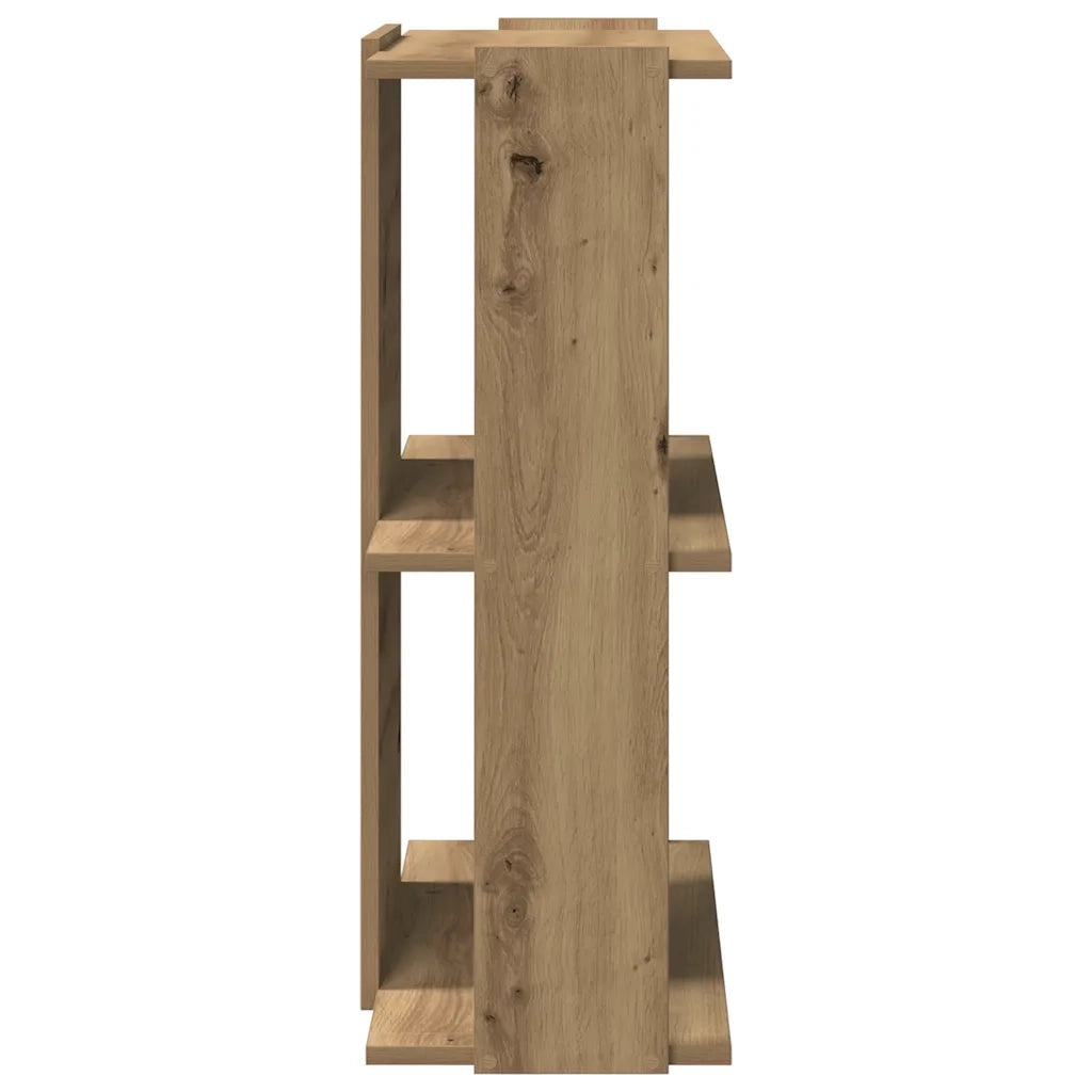 Libreria a 3 Ripiani-Scaffale per Libri-Mobile di Stoccaggio Rovere 60x30x80 cm Legno Multistrato