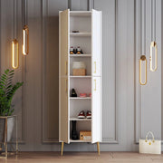 Laino, Armadio Multiuso Grande 6 Ripiani, 60x202h cm Bianco