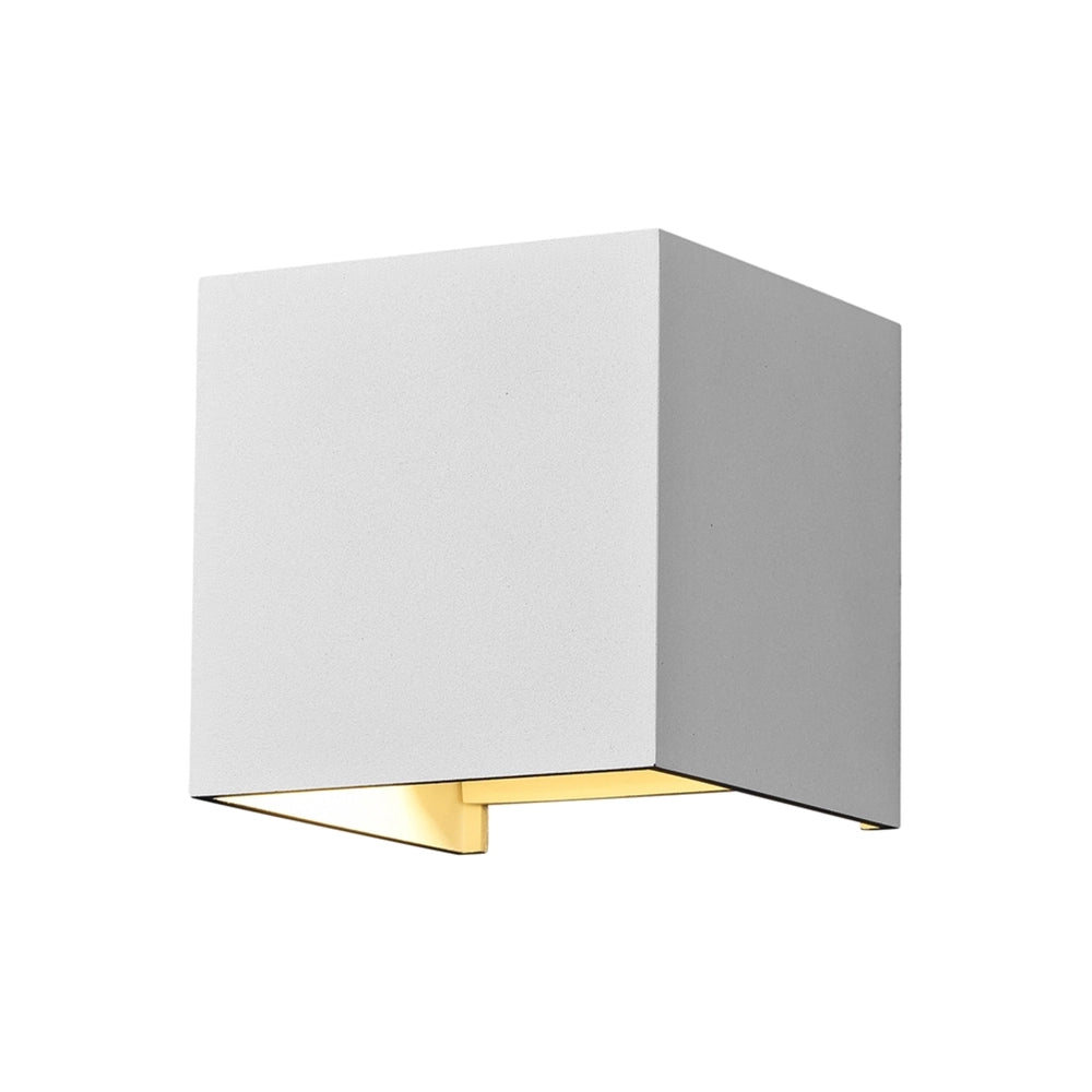 Lampada Da Parete Moderna Da Esterno Metallo Bianco Luce Led 6W Ip54