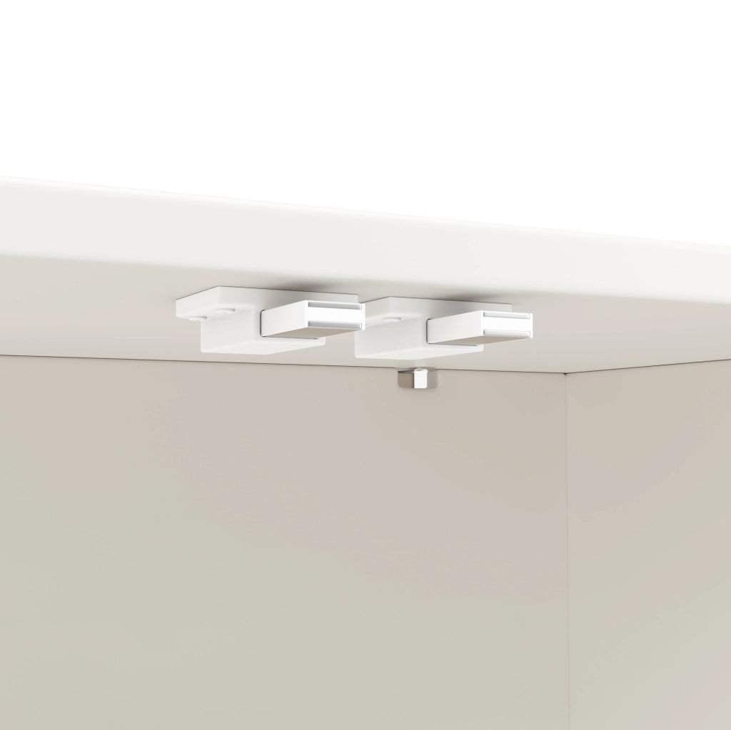 Credenza contenitore 120x35x71 cm con ripiano regolabile, bianca