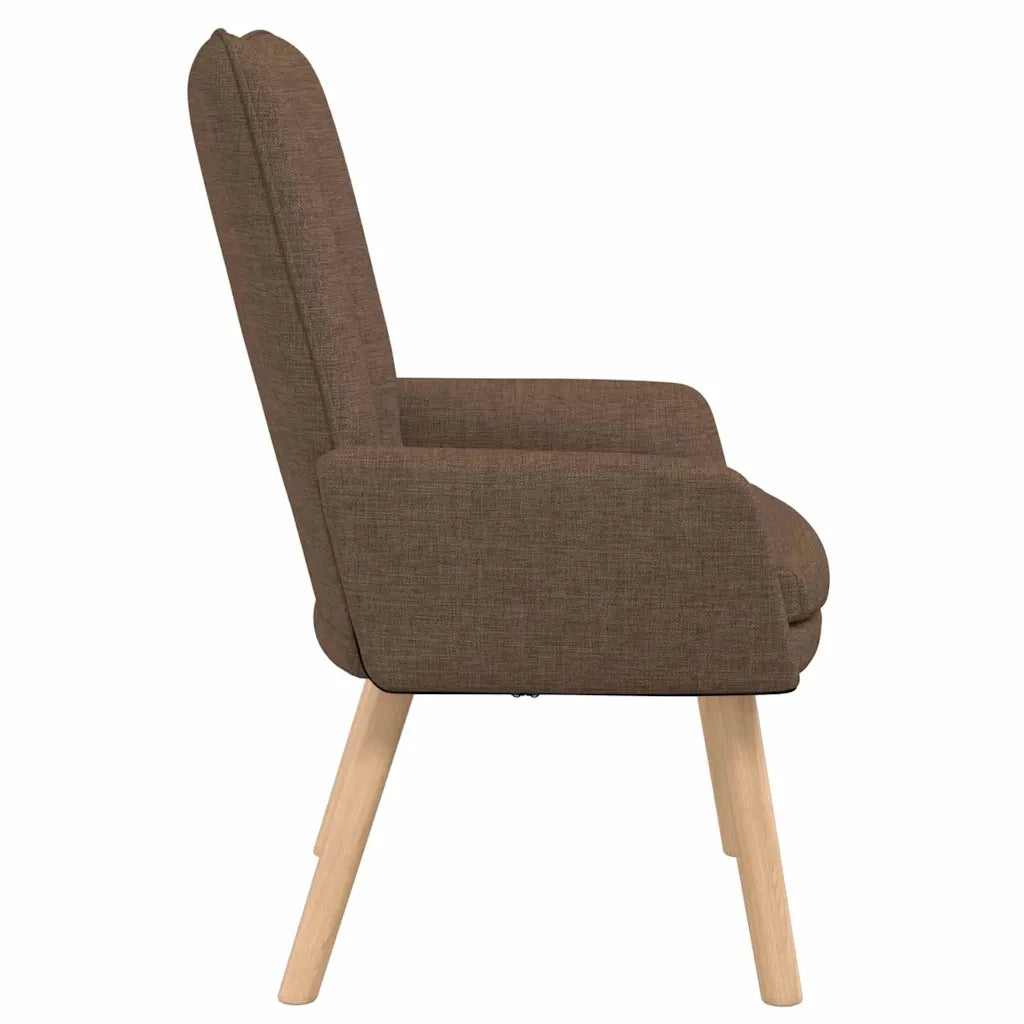 Poltrona-Divano Sedia-Poltroncina Marrone 63 x 67 x 94 cm Tessuto e compensato