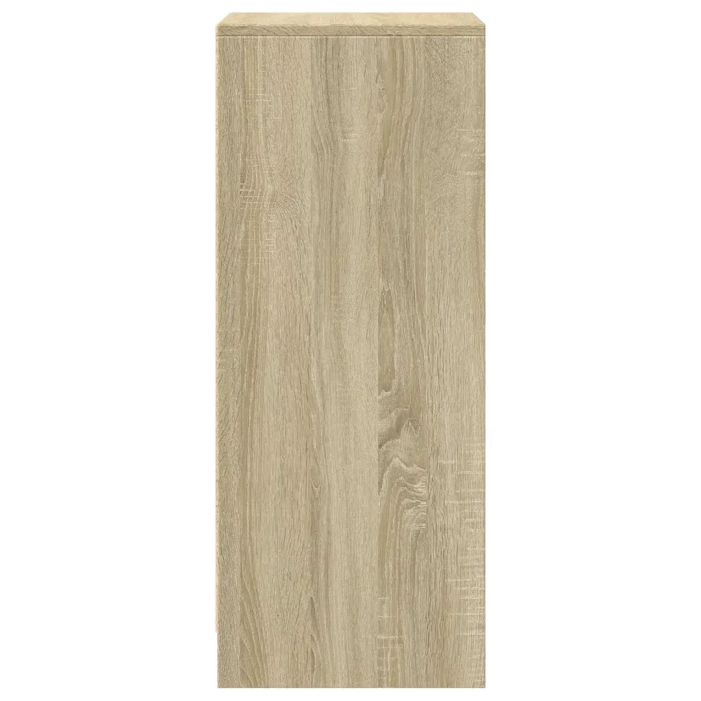 Credenza con LED-Buffet-Armadio da cucina Rovere Sonoma 42,5x34x85 cm Legno Multistrato
