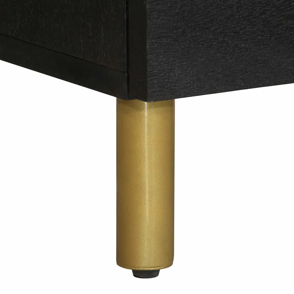 Credenza Nera 40x33x110 cm in Legno Multistrato 4017677