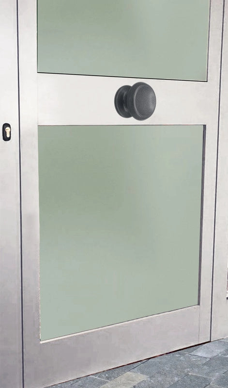 Pomolo fisso per porta SAGUATTI 866/80YAB in alluminio grigio opaco