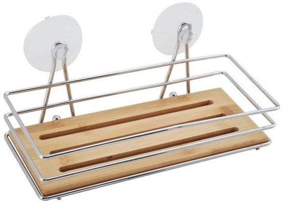 Pannello di bambù con viti - Acciaio inox - 1 pezzo