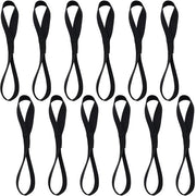 Sjorlussen da 12 pezzi, capacità di carico 100 kg, 29,5 * 2,5 cm, lacci a doppia corda, lacci a corda per cinghie, lacci a corda in nylon per veicoli trainati, motocicli, biciclette, nero