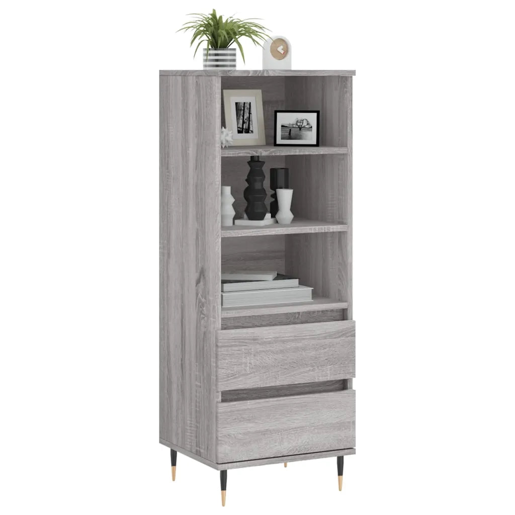 Credenza Grigio Sonoma 40x36x110 cm in Legno Multistrato 831506